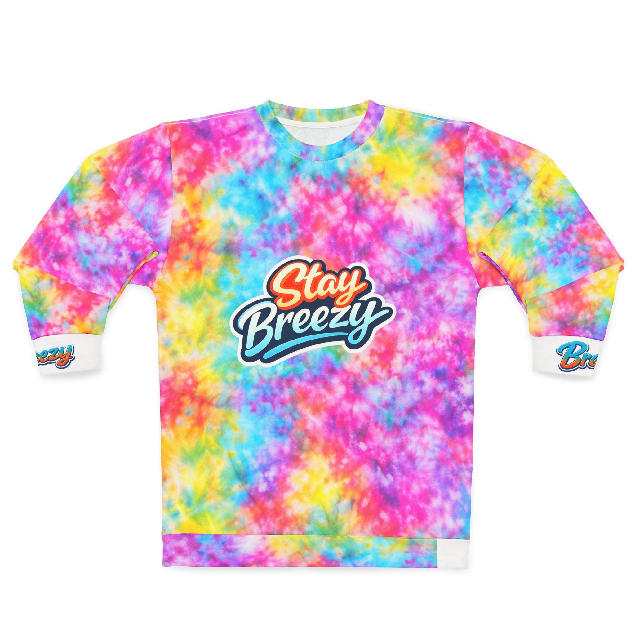 Stay Breezy Tie-Dye Sweatshirt 🌈