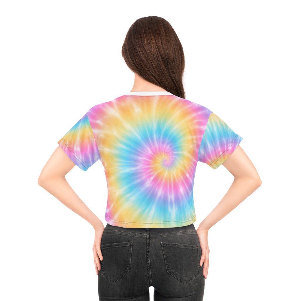 Breezy Cropped Tie-dye Tee