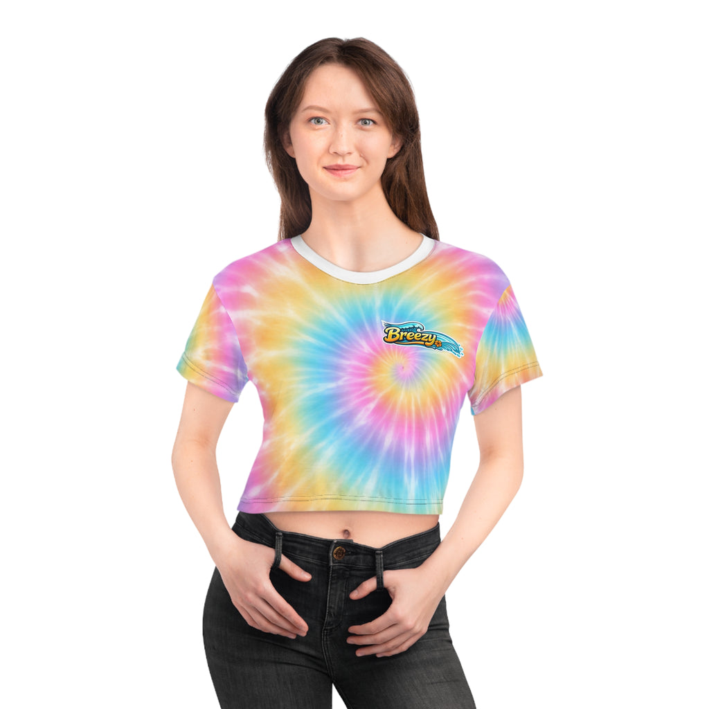 Breezy Cropped Tie-dye Tee