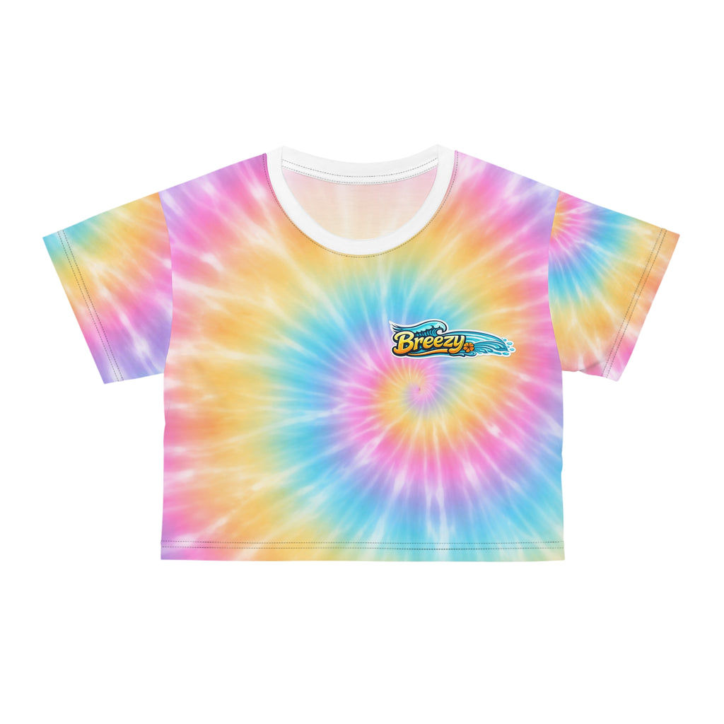 Breezy Cropped Tie-dye Tee