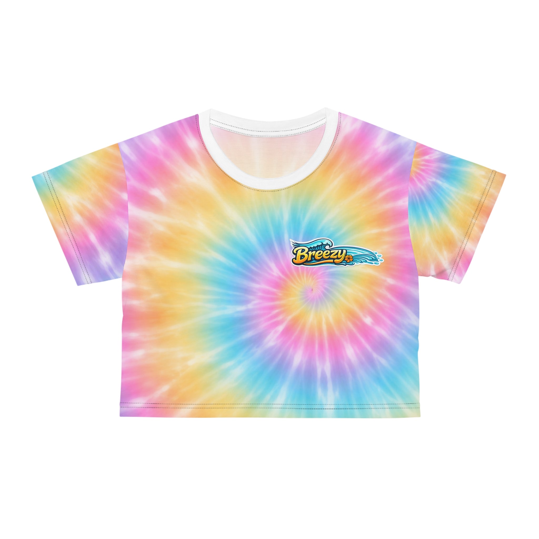 Breezy Cropped Tie-dye Tee